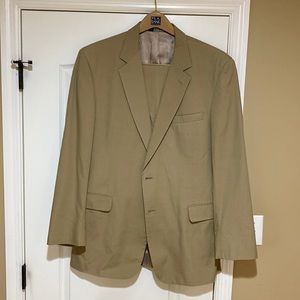 Jos. A. Bank tan jacket and pant suit